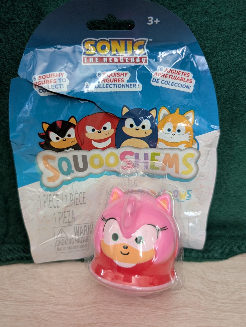 Sonic The Hedgehog Amy Mini Squishy Figure Squishmallows Squooshems 2”